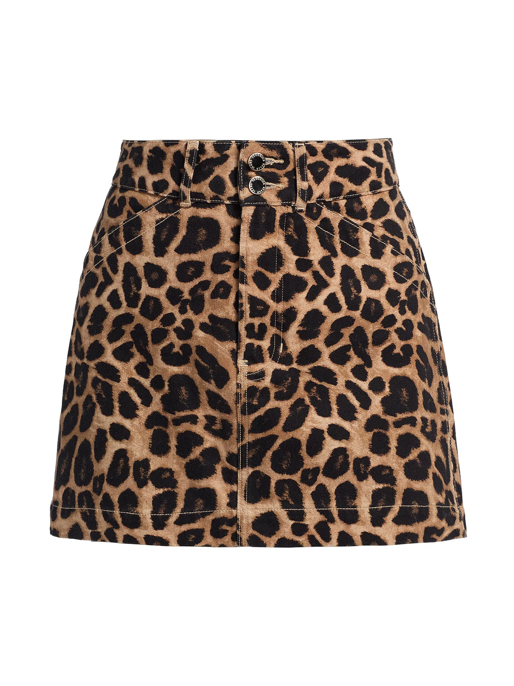Chloe Skirt Washed Leopard