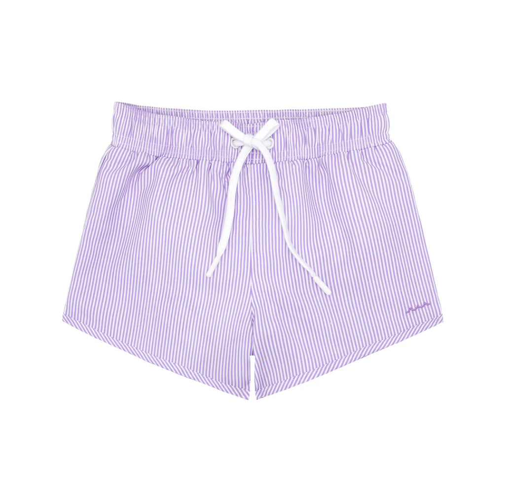 Boys Lavender Micro Stripe Boardie