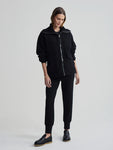 Eleanor Patch Pocket Fleece Black