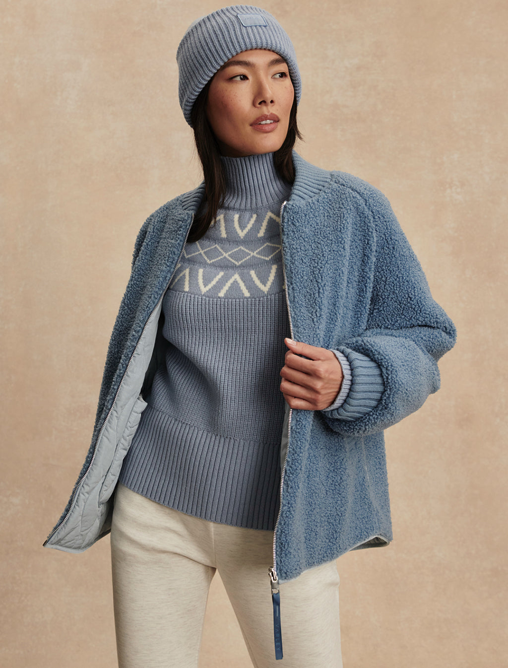 Serina Reversible Jacket Coronet/Ashley Blue