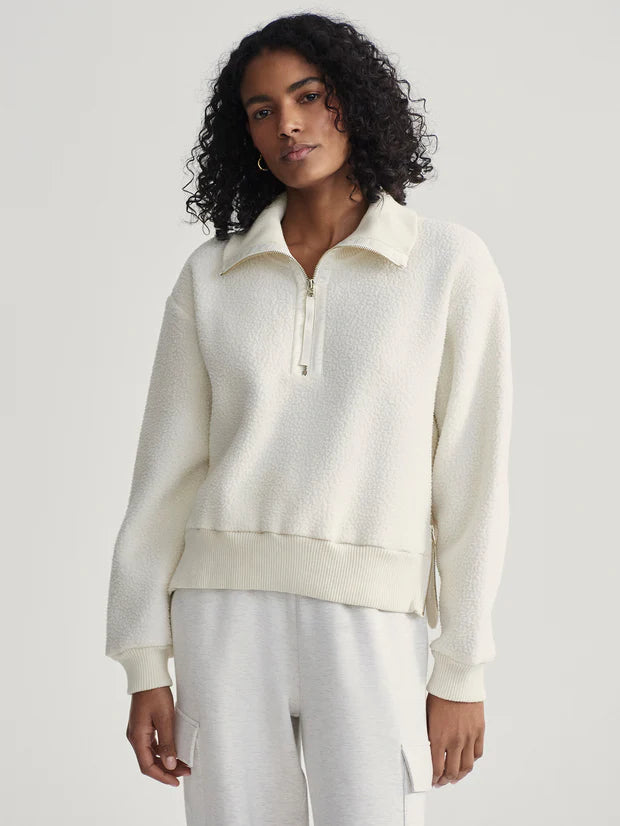 Roselle Half Zip Fleece Egret