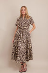 Ashbury Midi Dress - Mosiac Flora Soil