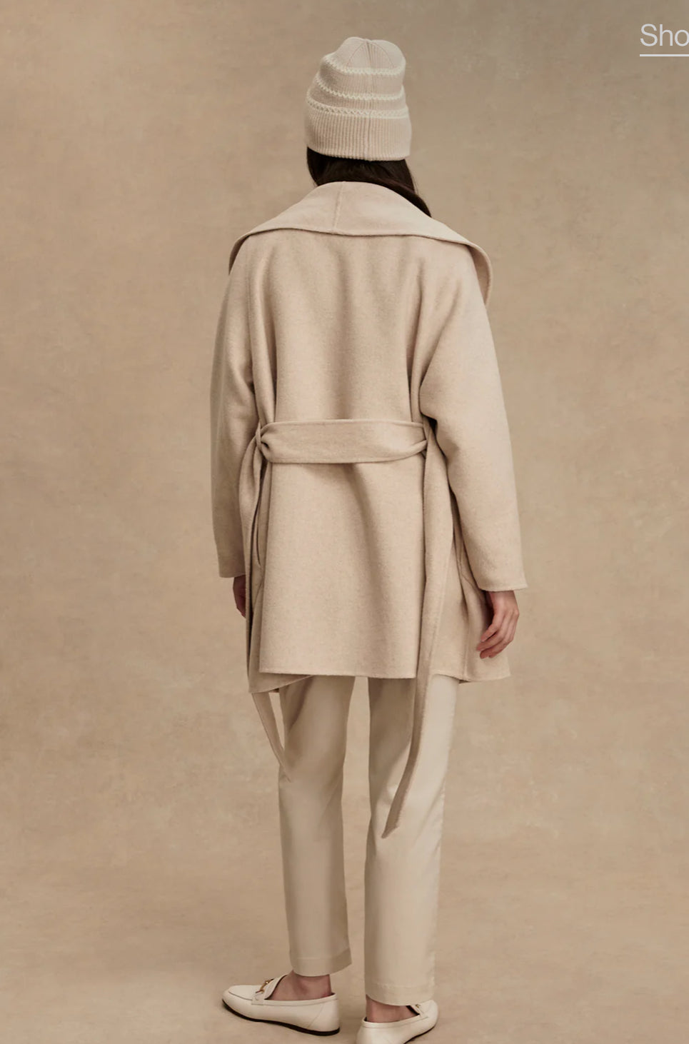 Edgemere Wrap Jacket Pumice Stone