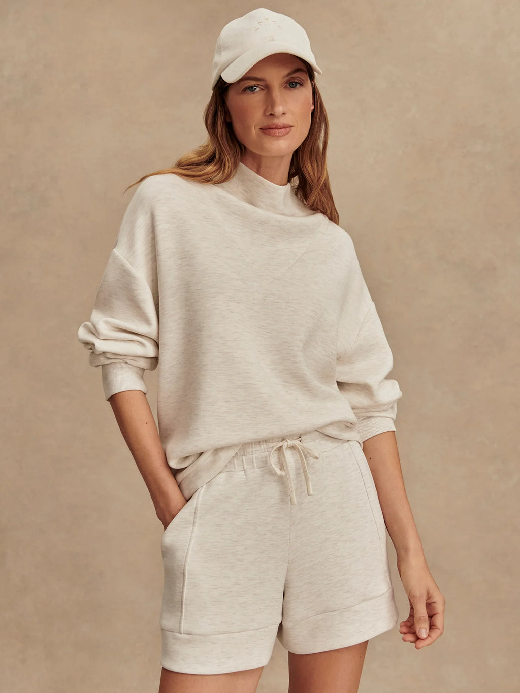 Atrium High Rise Short 4.5 Ivory Marl