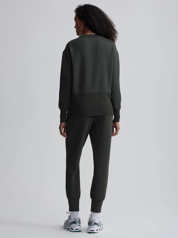 Lowry Longline Sweat Olive Marl