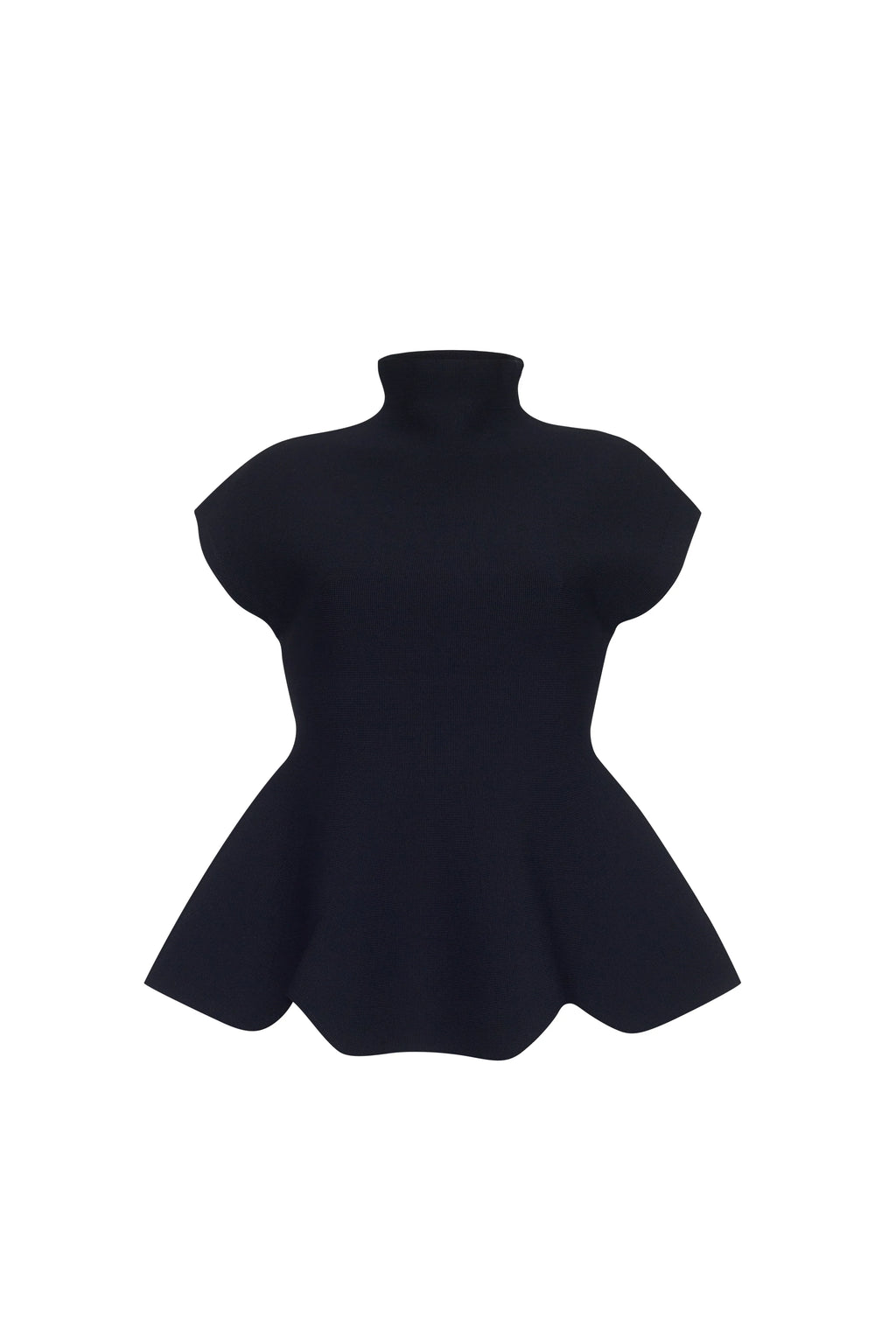 Joanie Top Black Otoman Stitch