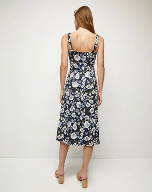 Colleen Dress Line Floral Navy