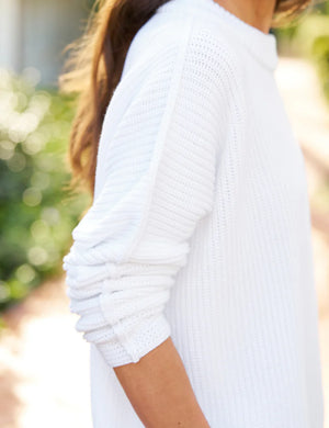 Pebble Beach Sweater White