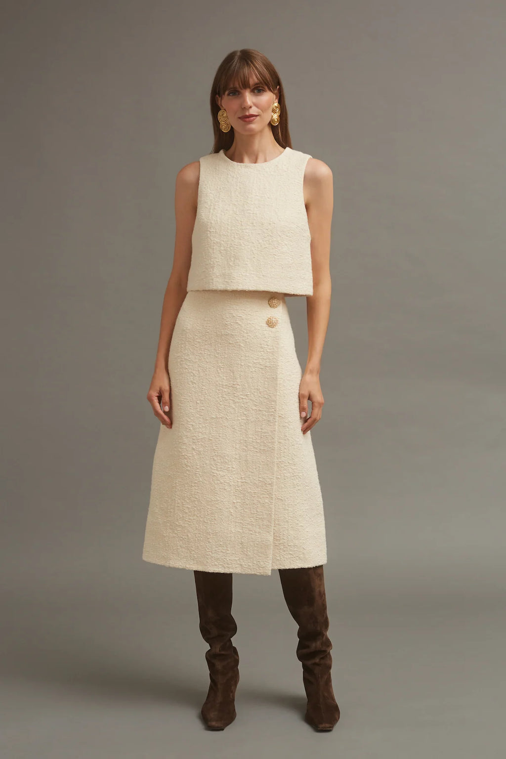 Luca Skirt Cloud Tweed