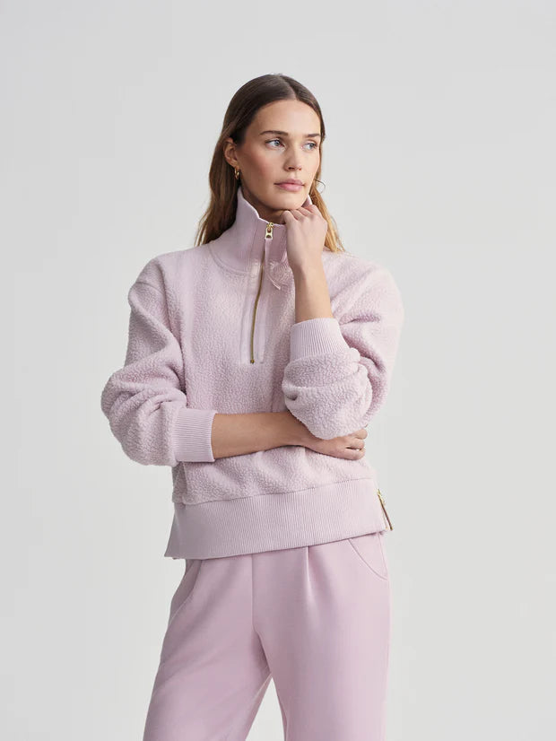 Roselle Half Zip Fleece Burnished Lilac