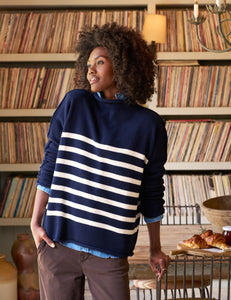 Monterey Sweater Navy/Ivory