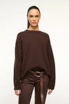 Serrano Cashmere Crew Dark Chocolate