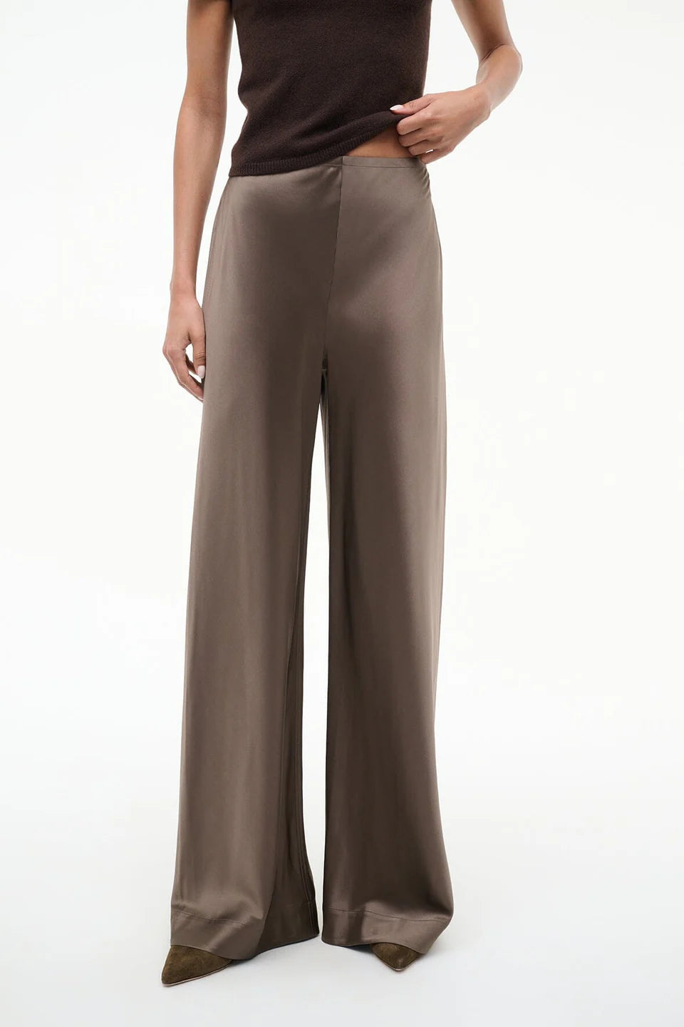Stroll Silk Pant Truffle