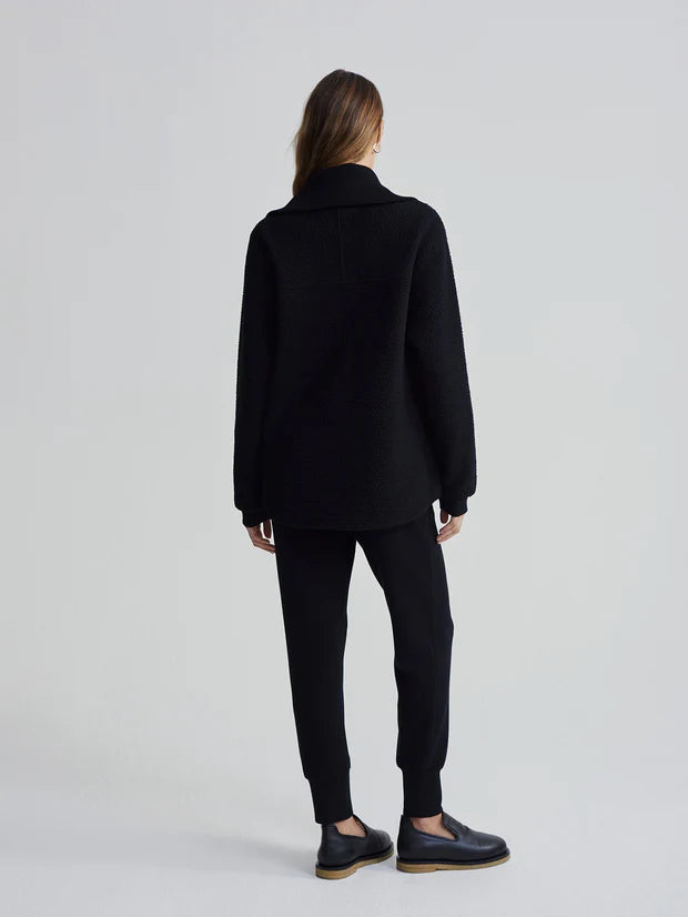 Eleanor Patch Pocket Fleece Black