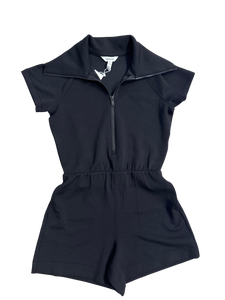 Airessentials Half Zip Romper Very Black