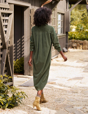 Rory Maxi Shirtdress Forest