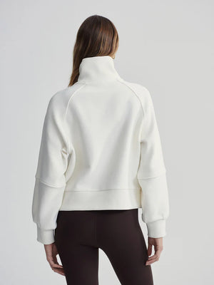 Milano Half Zip Sweat - Ivory