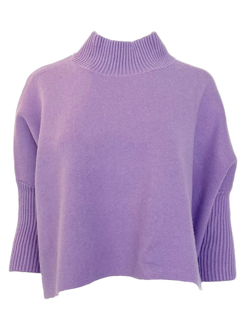 Aja Sweater-Lavender O/S