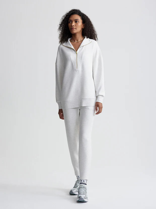 Masie Longline Sweat Ivory Marl