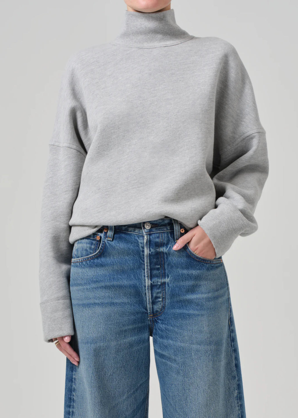 Cara Turtleneck Heather Grey