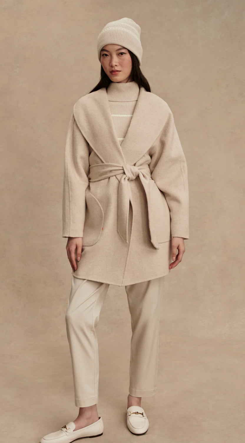 Edgemere Wrap Jacket Pumice Stone