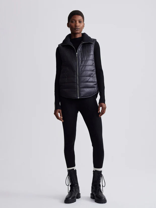 Ellis Reversible Quilt Gilet Black