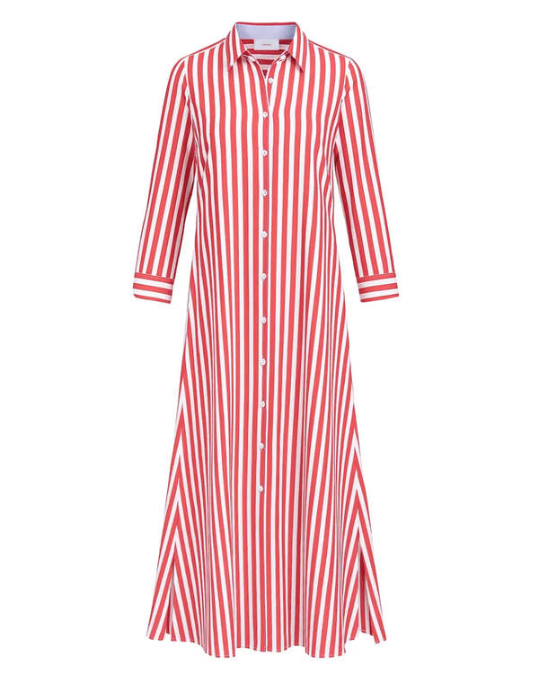 Boden Dress Scarlet Stripe