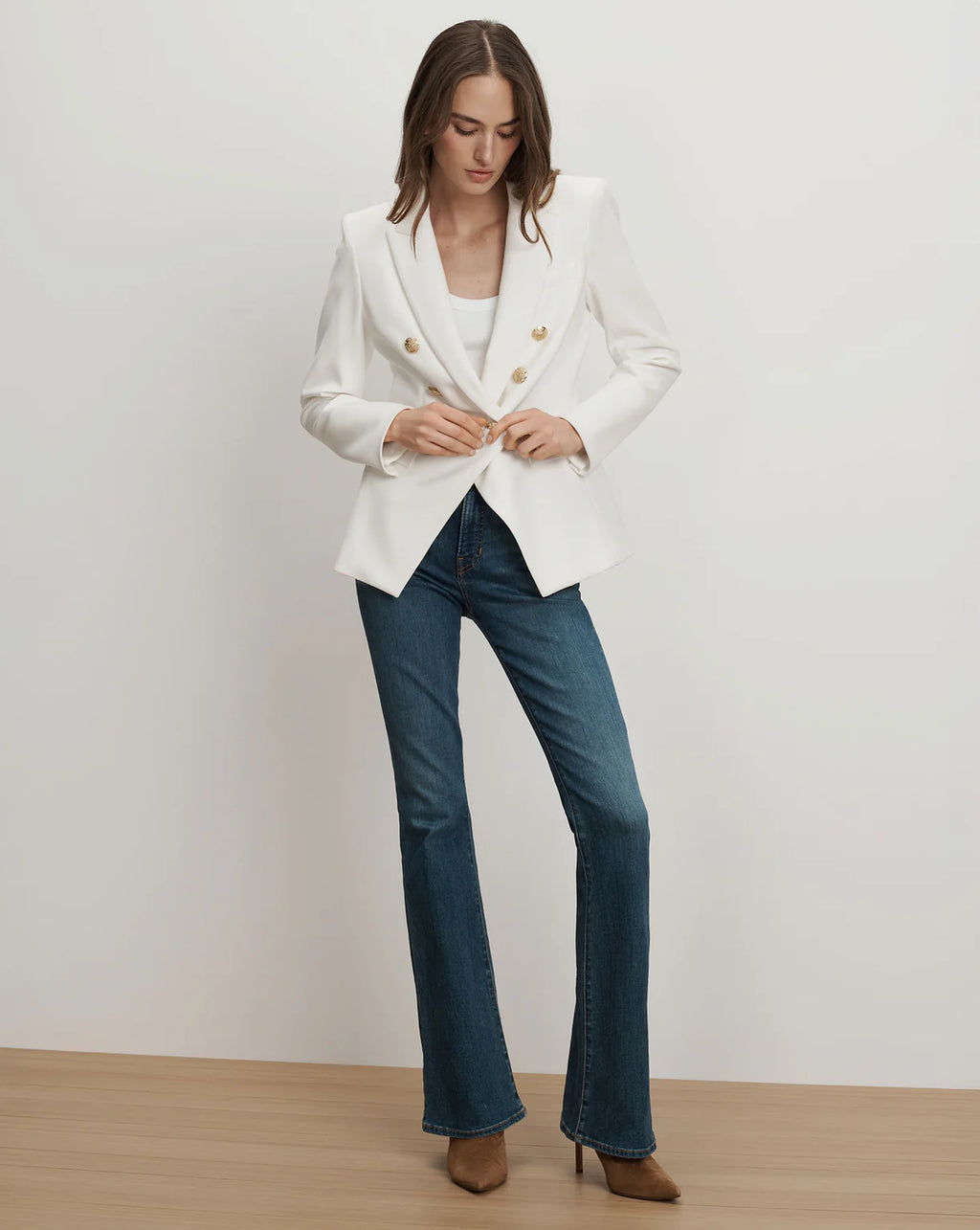 Miller Dickey Jacket Off White/Gold