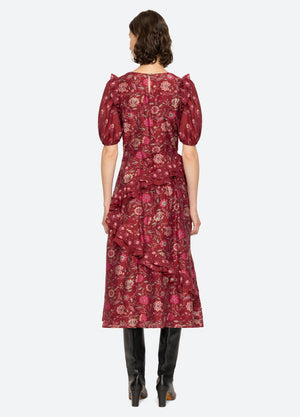 Famke Print Puff Sleeve Dress