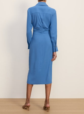 blue twill dress Y's BORN PRODUCT] COTTON TWILL FRONT POCKET DRESS – THE SHOP YOHJI YAMAMOTO