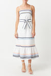 Poplin Maxi Dress with Ric Rac Trim