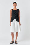 Linen Waistcoat Black