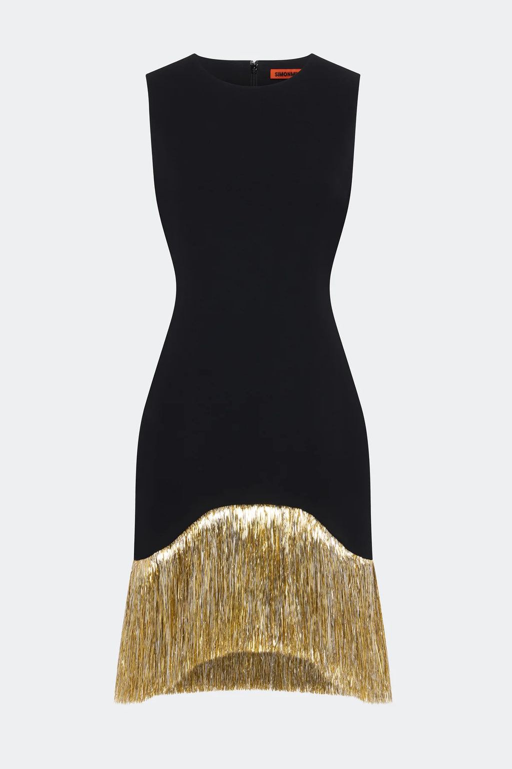 Bowie Fringe Mini Dress Black