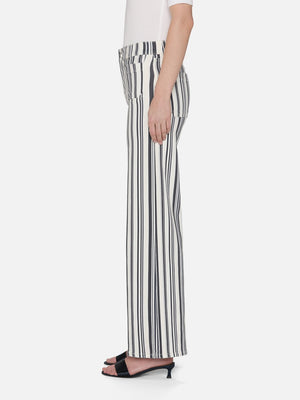 Le Slim Palazzo Modernist Pocket Navy Stripe