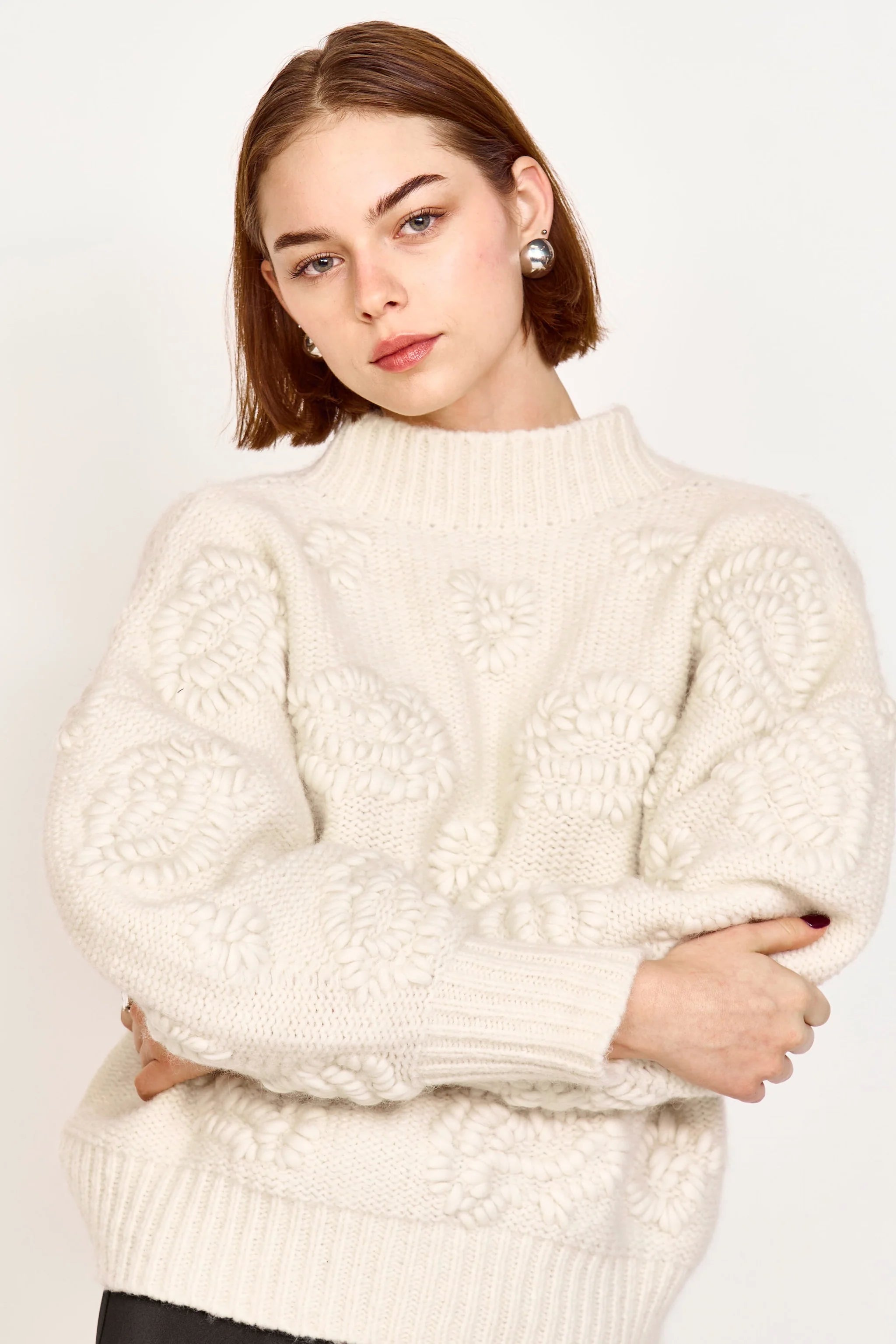 Cusco Waterlily Pullover Ivory