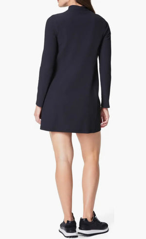 Booty Boost Ribbed Half Zip Dress