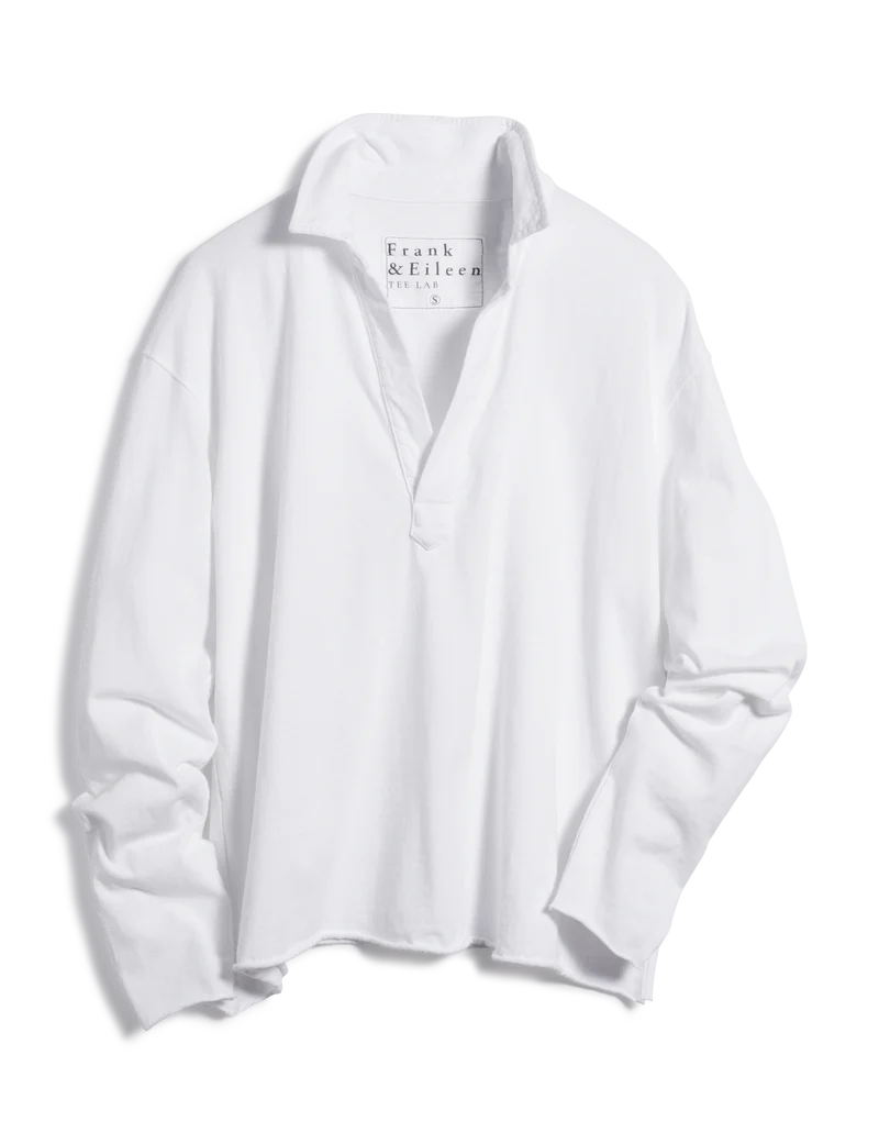 Patrick Popover Henley White