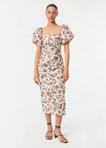 Tessa Dress Macadamia Morlaix Fleur