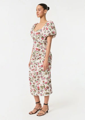 Tessa Dress Macadamia Morlaix Fleur