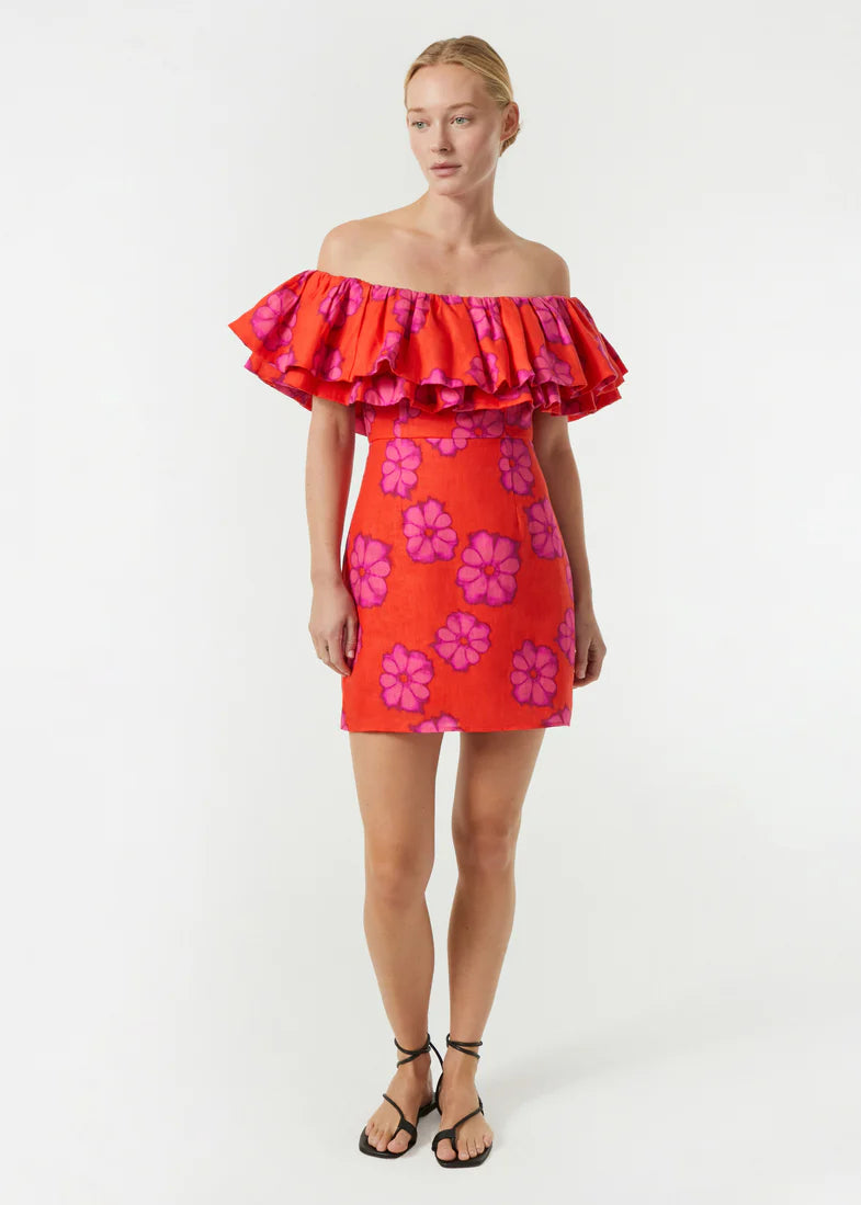 Vivi Dress Scarlet Bombay Bloom