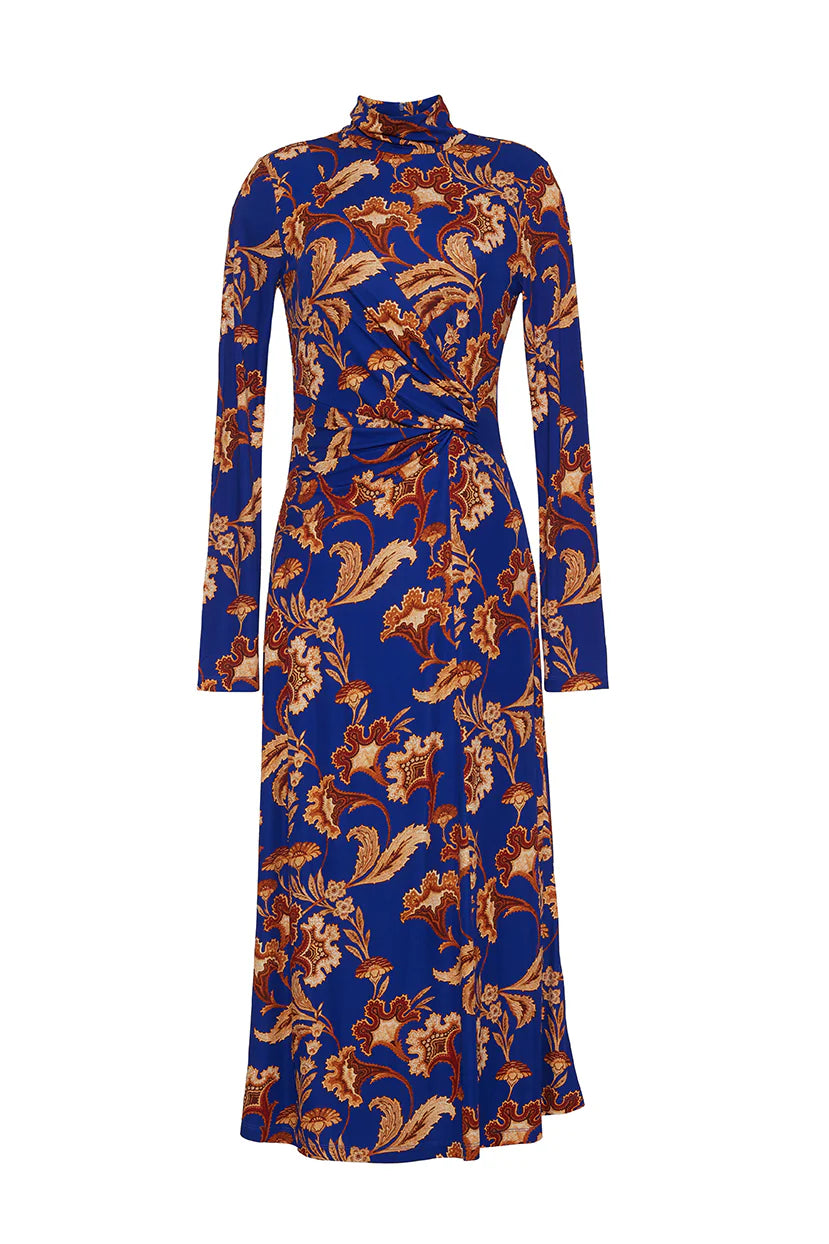 Hera Dress Regal Paisley Blue