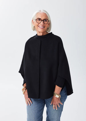 The Cashmere Cape Black