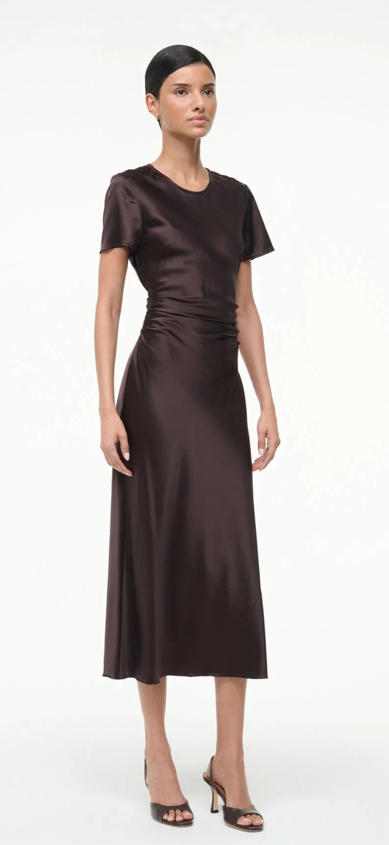 Marcel Silk Dress Earth