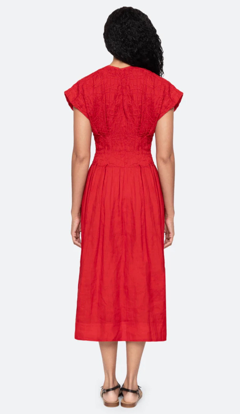 Imogen Midi Dress Red