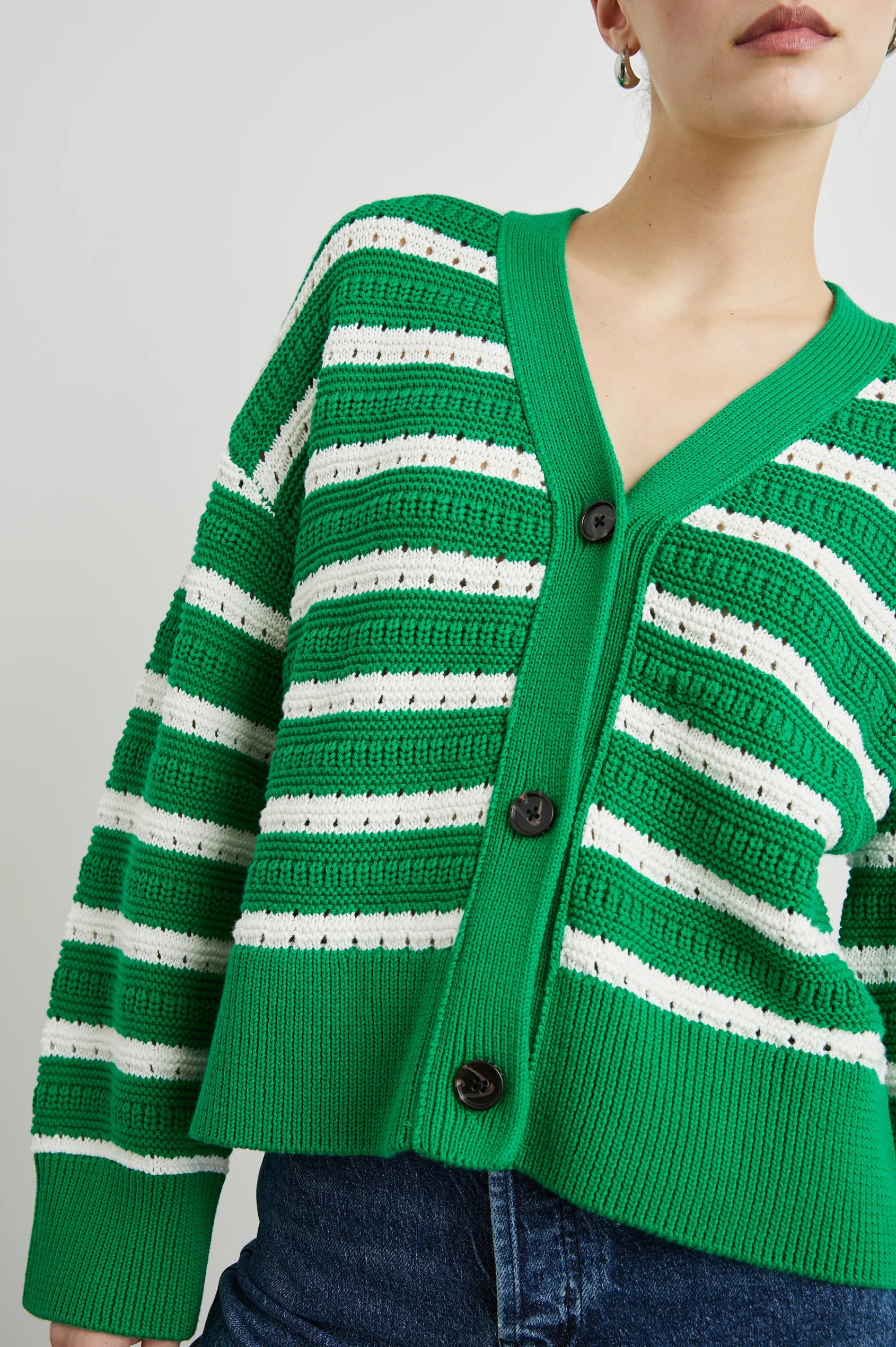 Geneva Cardigan Kelly Stripe