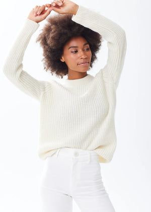 The Alpaca Sweater Natural White