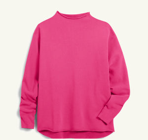 Effie Funnel Neck Capelet Rose