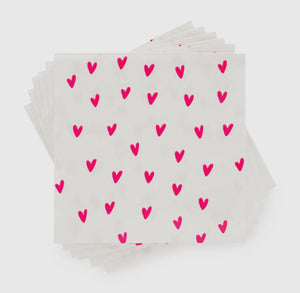 Cocktail Napkins Neon Heart