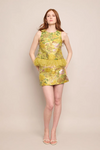 Bea Skirt Floral Matelasse Yellow