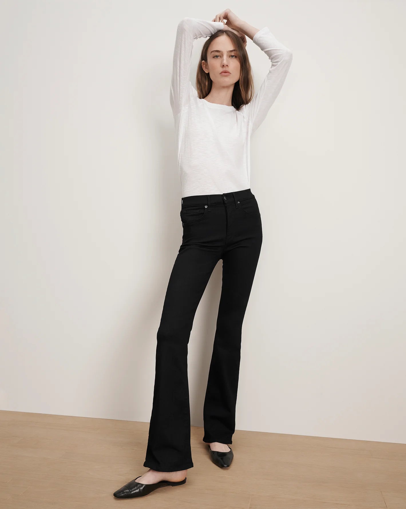 Beverly High Rise Skinny Flare Onyx